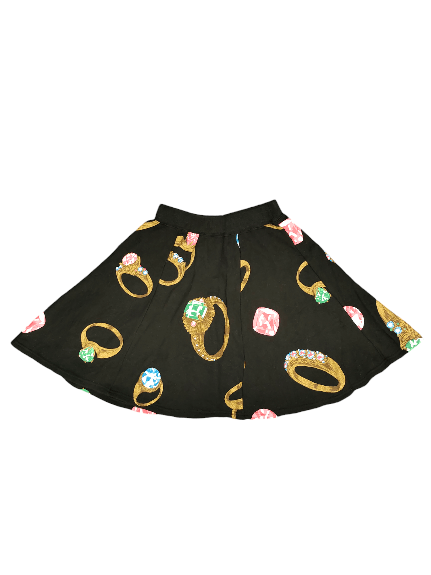 Issey Miyake Vintage 80s Iconic Issey Miyake Ring & Diamond Mini Skirt Size 30" / US 8 / IT 44 - 1 Thumbnail