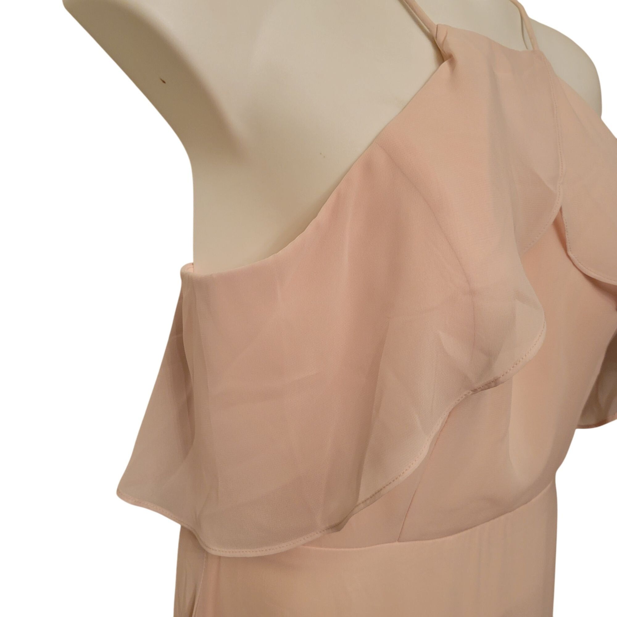 Other NEW Birdy Grey Jules Champagne Maxi Dress XL Ruffled Halter Size XL / US 12-14 / IT 48-50 - 5 Thumbnail