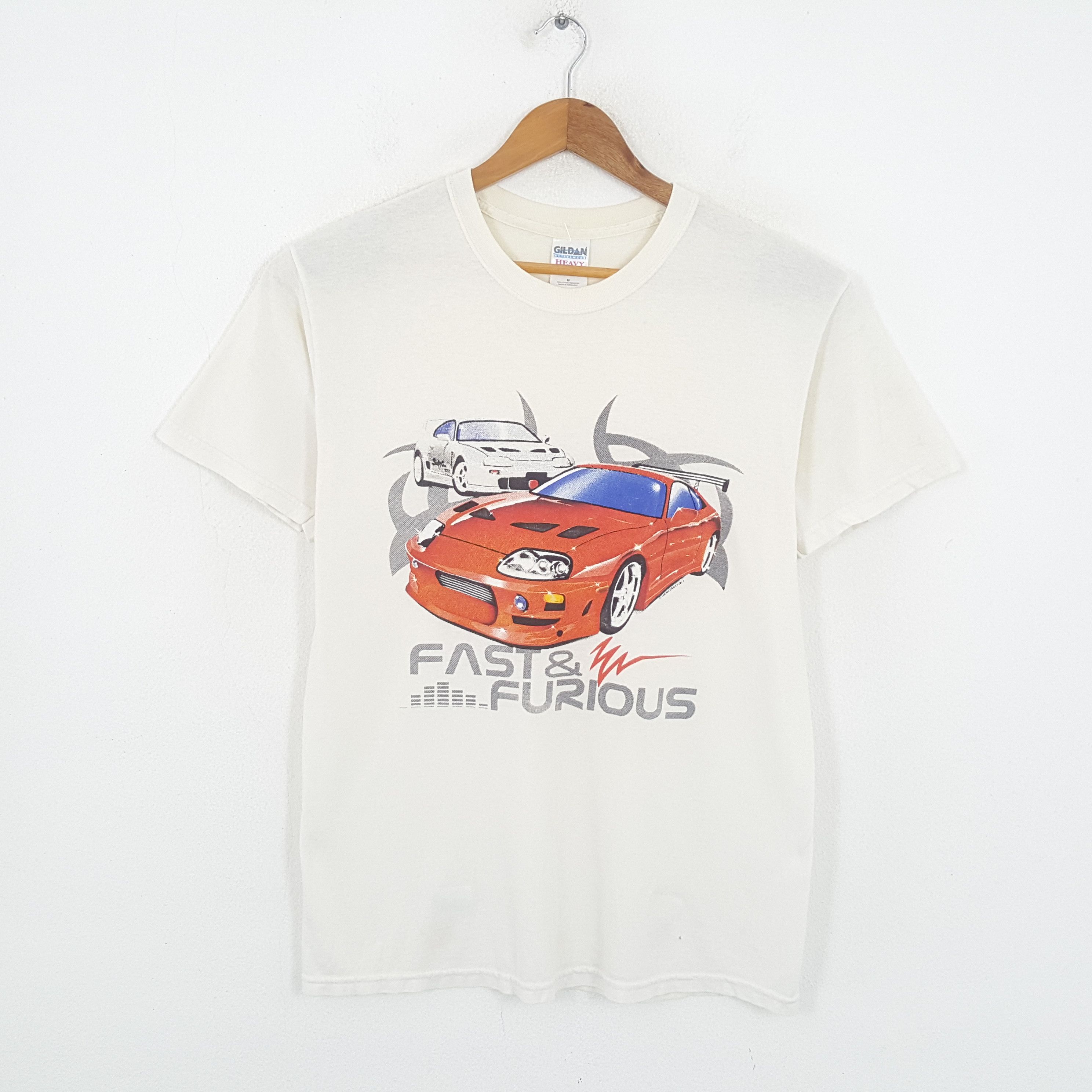 Vintage Vintage FAST & FURIOUS American Racing Movie T-Shirt Size US L / EU 52-54 / 3 - 1 Thumbnail