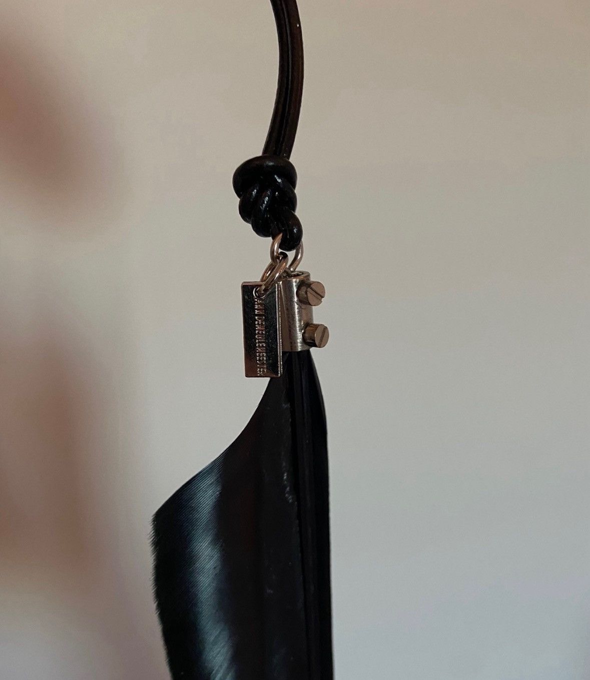 Ann Demeulemeester ann demeulemeester Feather necklace Black jewelry pendant Size ONE SIZE - 2 Thumbnail