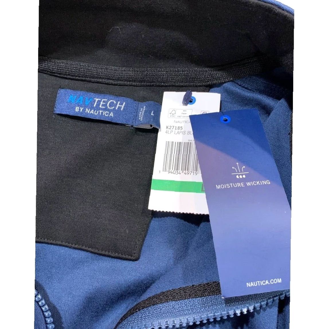 Nautica Nautica Pullover Shirt Navtech 1/4 Zip Large L Mens Blue Size US L / EU 52-54 / 3 - 6 Thumbnail