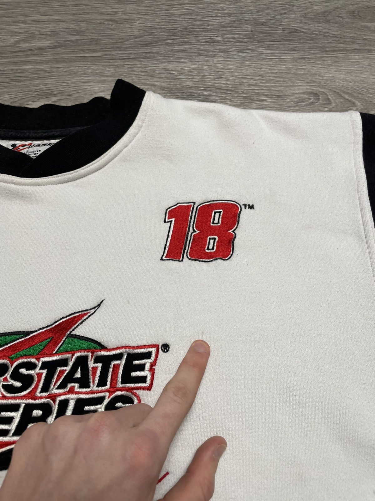 NASCAR Vintage 90s Nascar Interstate Batteries Racing Sweatshirt Size US L / EU 52-54 / 3 - 12 Thumbnail