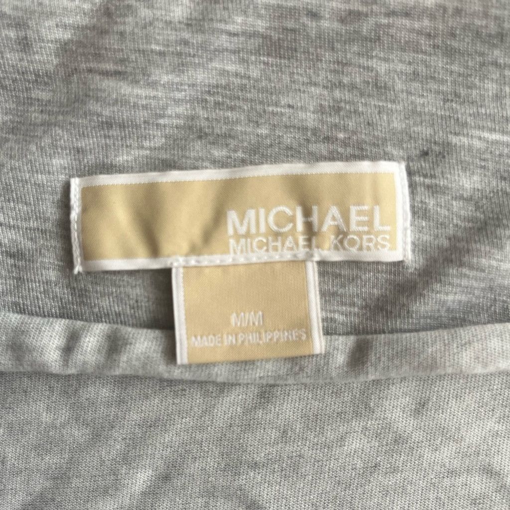 Michael Kors Michael Kors Gray Women's Shirt - Cowl Neck Size L / US 10 / IT 46 - 2 Thumbnail