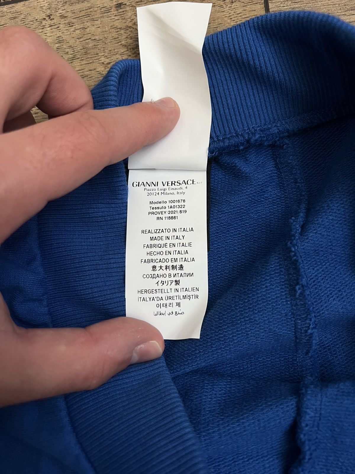Versace Gianni Versace Greca Kids Sweatpants Blue Size US 29 - 8 Thumbnail