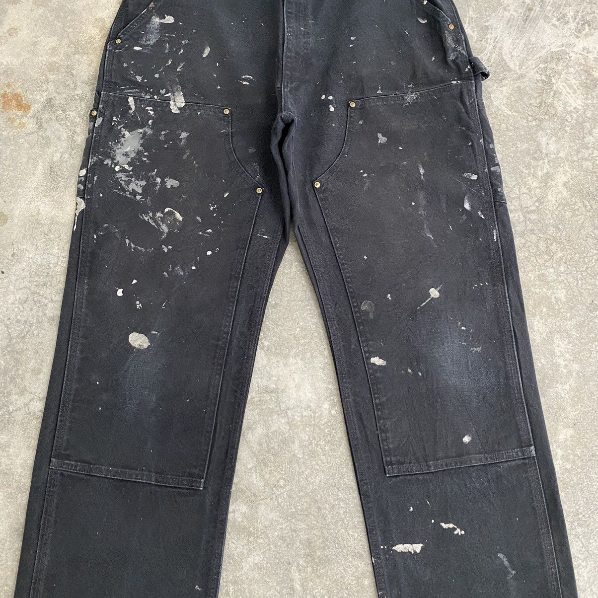 Carhartt VTG Carhartt Double Knee Faded Splatter Painter Pants Size US 35 - 9 Thumbnail