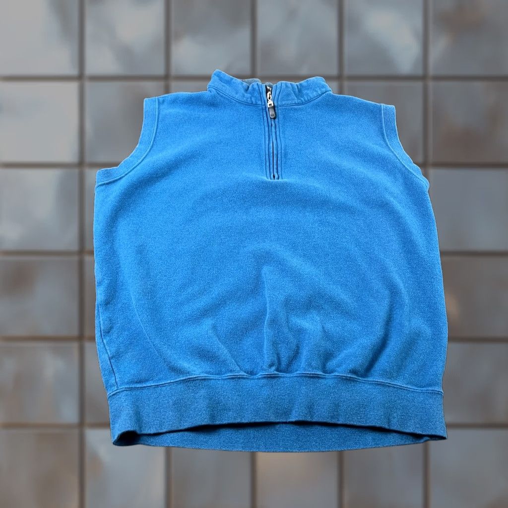 Peter Millar Peter Millar Sweater Vest Mens M Blue 1/4 Zip Pullover Golf Cotton Vest Shirt Pullover Mens Blue 1/4 Zip Golf Cotton Size US M / EU 48-50 / 2 - 1 Thumbnail