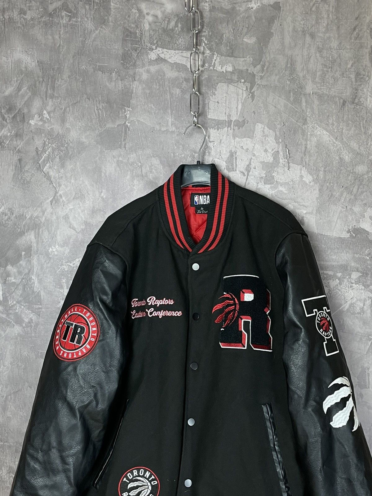 NBA × Vintage Vintage Toronto Raptors Bomber Jacket Racing Style Y2K Size US L / EU 52-54 / 3 - 2 Thumbnail