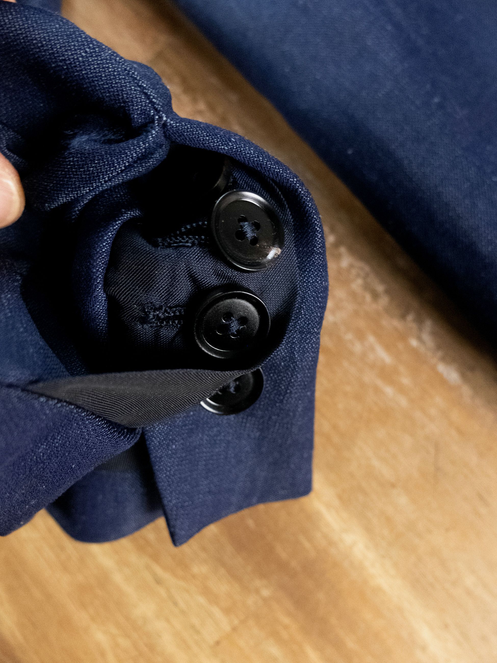 Ermenegildo Zegna ZEGNA Trofoe Summer navy blue wool linen blazer 42R Size 42R - 10 Thumbnail