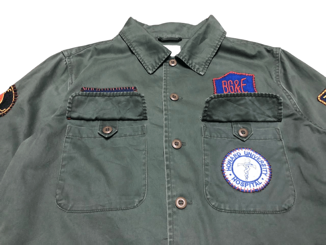 Vintage Vtg Union Outfitter C-46 Button Down Shirt Custom Patch Size US M / EU 48-50 / 2 - 17 Thumbnail