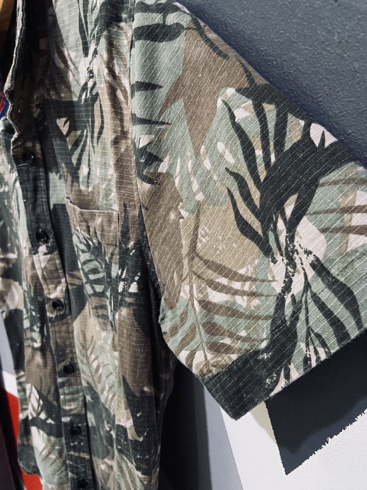 Japanese Brand Hanzo Full Print Leaves Shirt Size US M / EU 48-50 / 2 - 3 Thumbnail