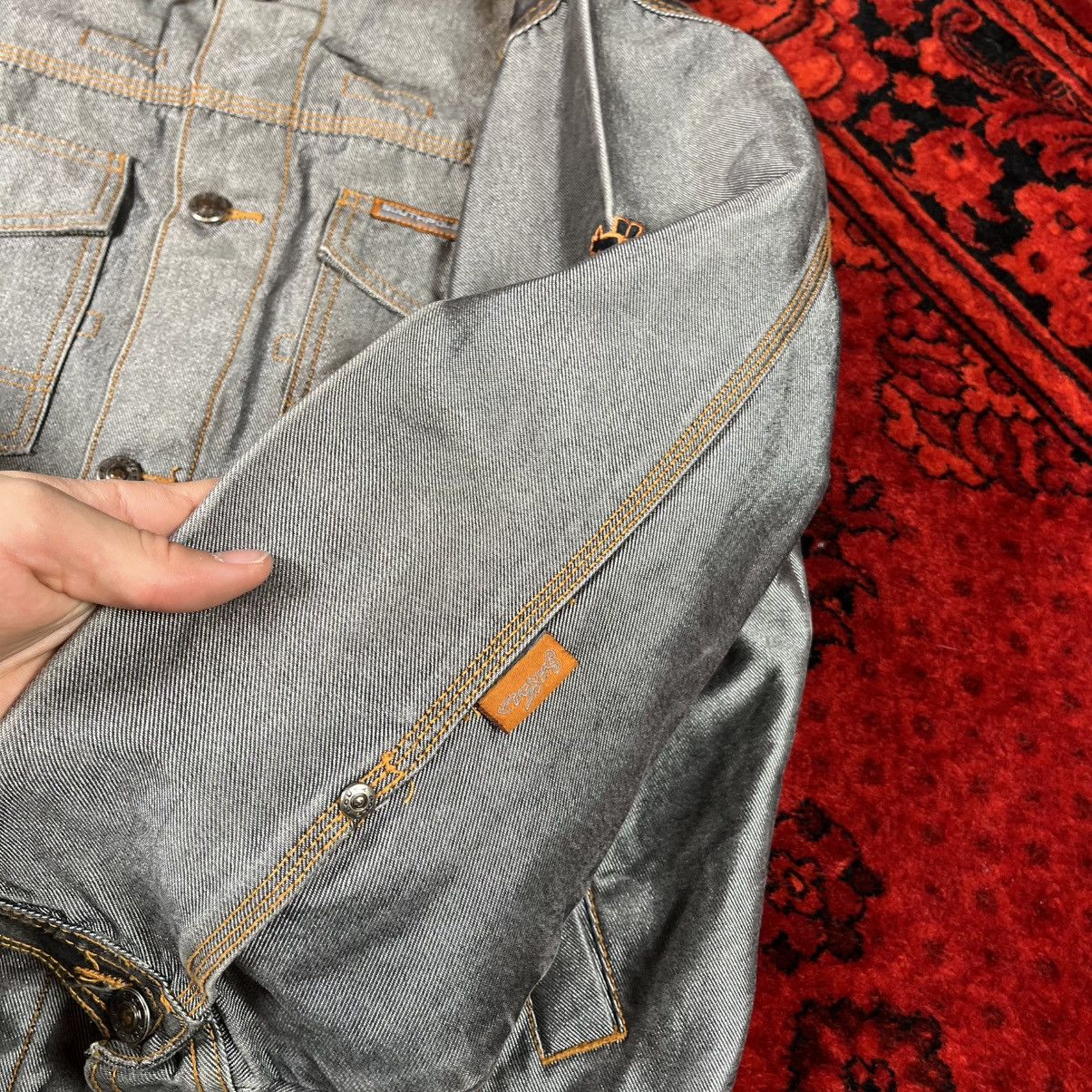Southpole Vintage 90s Y2K Reflective Chrome South Pole Denim Jacket Size US M / EU 48-50 / 2 - 15 Thumbnail