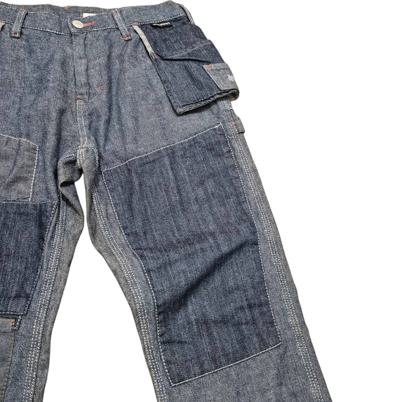 Japanese Brand Nice design patch work denim pants Size US 32 / EU 48 - 4 Thumbnail