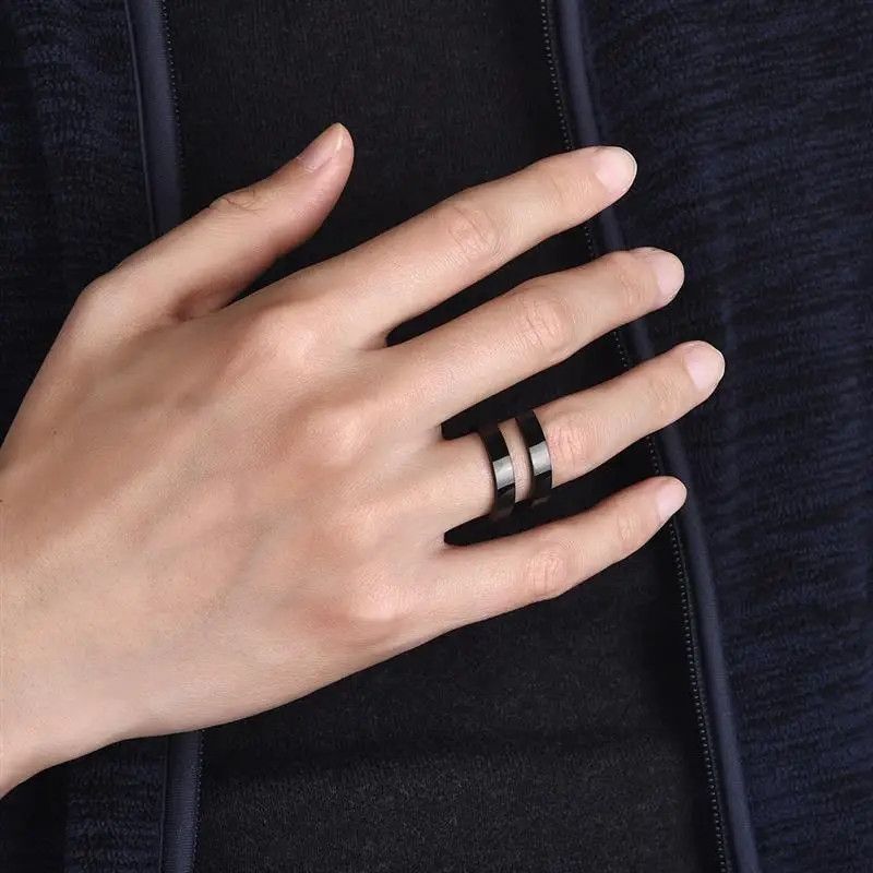 Jewelry × Vintage Double Layer Ring Size 8 9 10 11 12 Size ONE SIZE - 1 Thumbnail