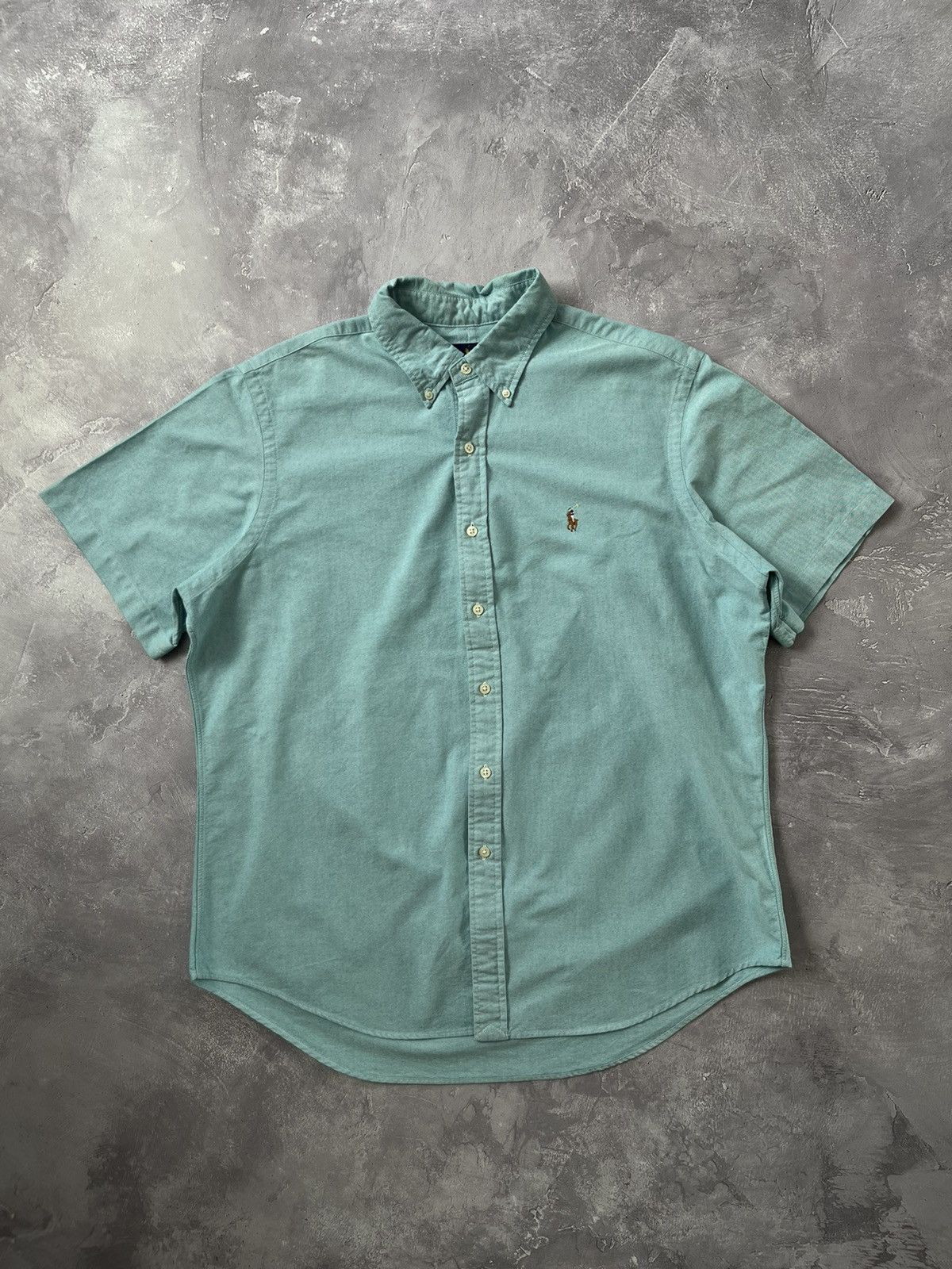 Polo Ralph Lauren Polo Ralph Lauren Short Sleeve Shirt Button Up Green Size XL Size US XL / EU 56 / 4 - 2 Thumbnail