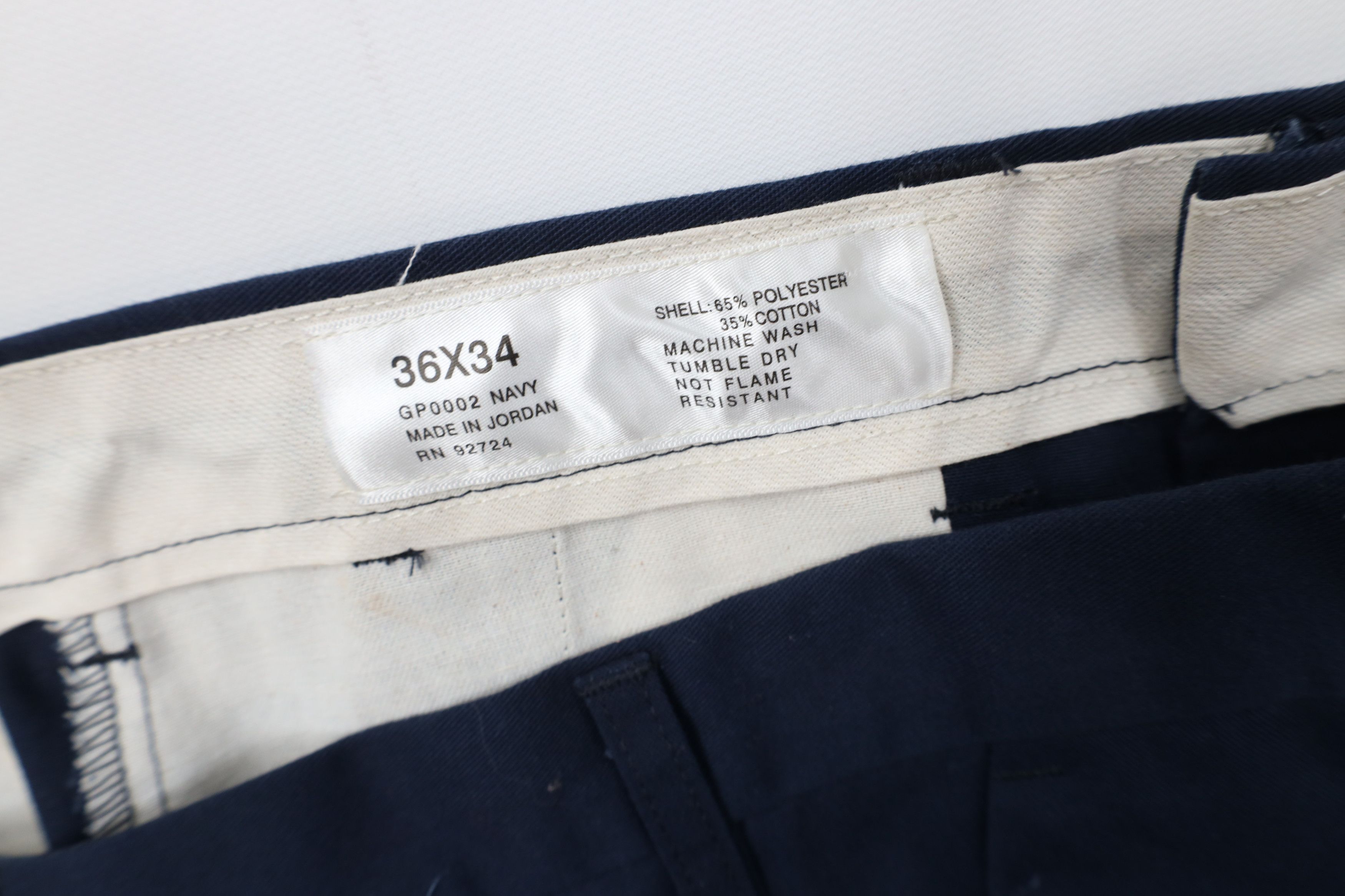 Vintage Vintage 90s Streetwear Wide Leg Chino Pants Workwear Blue Size US 36 / EU 52 - 6 Thumbnail