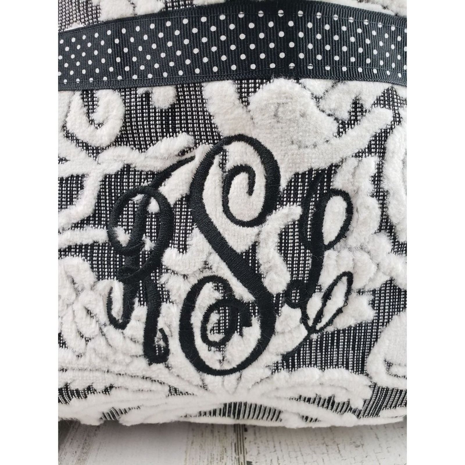Other Black White Paisley Polka Dot Tote Bag Shoulder Purse Size ONE SIZE - 3 Thumbnail