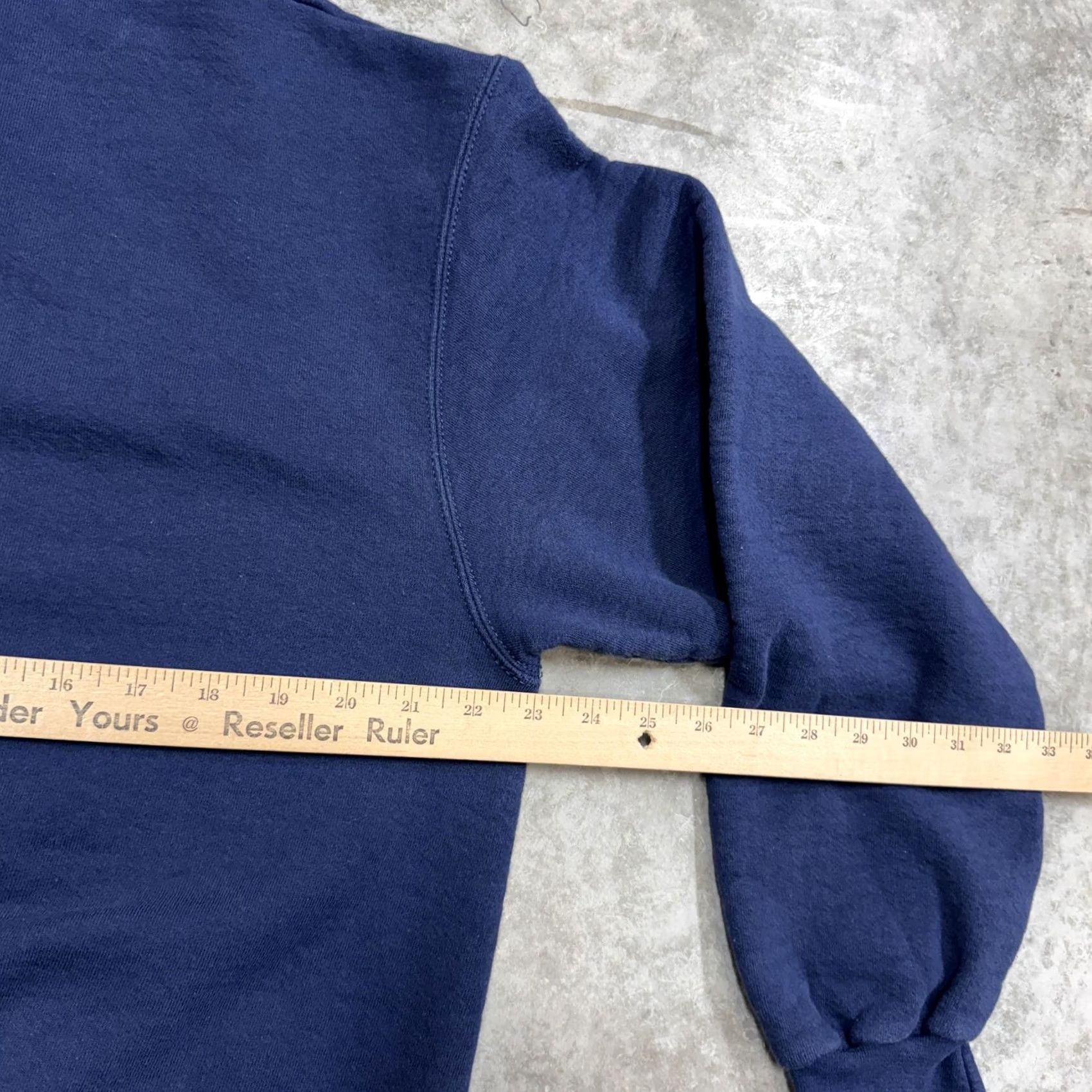 Vintage Oneita Sweatshirt Mens XL Navy Blue Crest Power-Sweats Embroidered Logo Pullover Fleece Cotton Polyester Crewneck Size US XL / EU 56 / 4 - 5 Thumbnail
