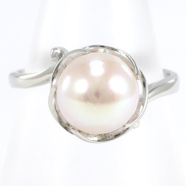 Other Other K14 White Gold Pearl Ring Size 9 Metal Ring in Great Condition Size ONE SIZE - 1 Thumbnail