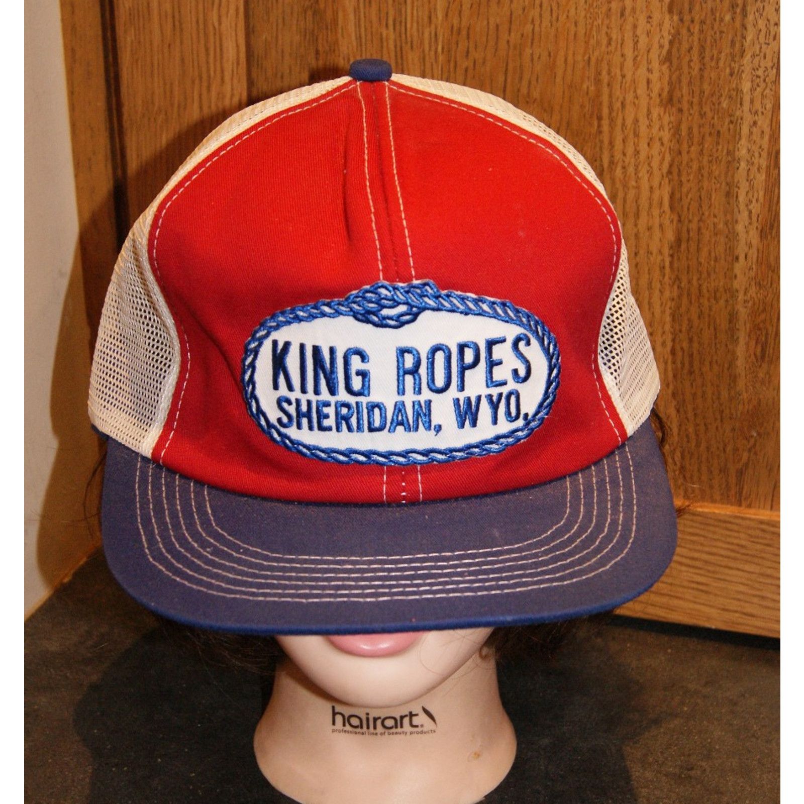 Vintage Vtg King Ropes Sheridan Wyoming Trucker Hat KProducts USA Size ONE SIZE - 1 Thumbnail
