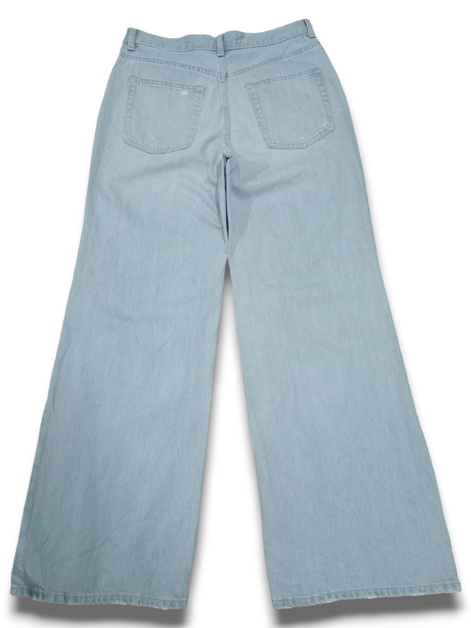GU Vintage Japanese Gu Baggy Style Flare Jeans 30x30 Size US 30 / EU 46 - 2 Thumbnail