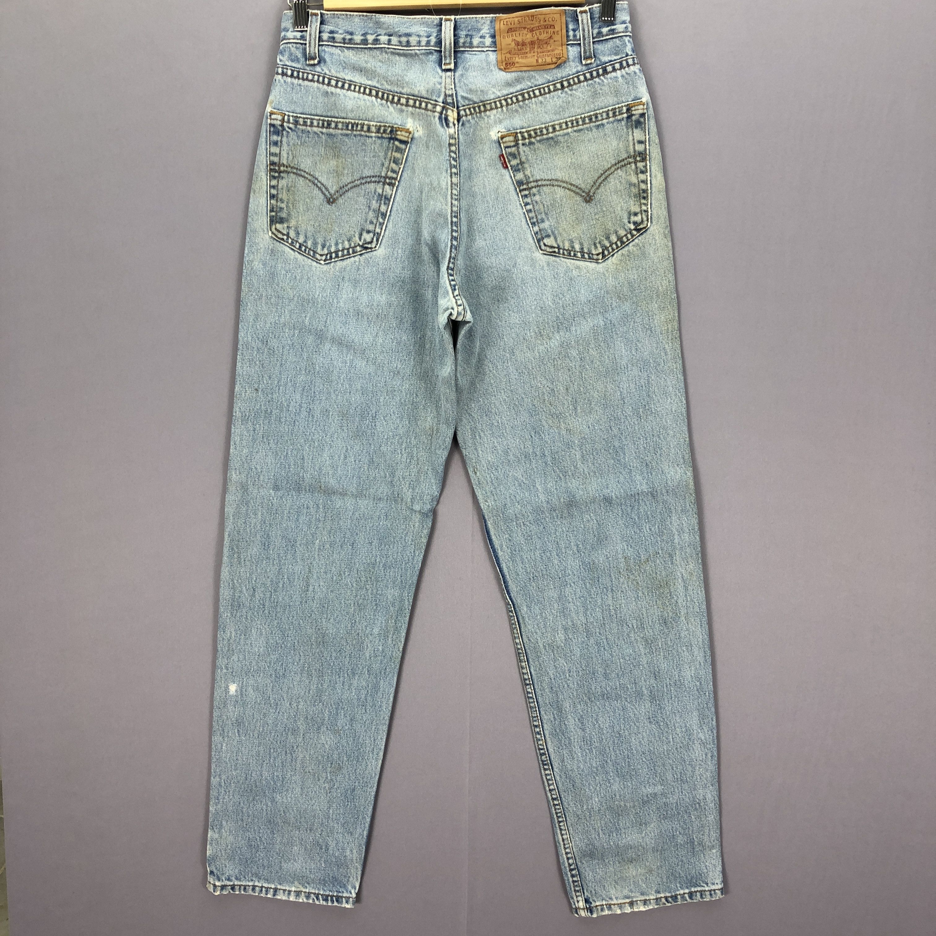 Levi's Vintage Levis 550 Stonewash Jeans Levi's Mud Faded Denim Size US 30 / EU 46 - 2 Thumbnail