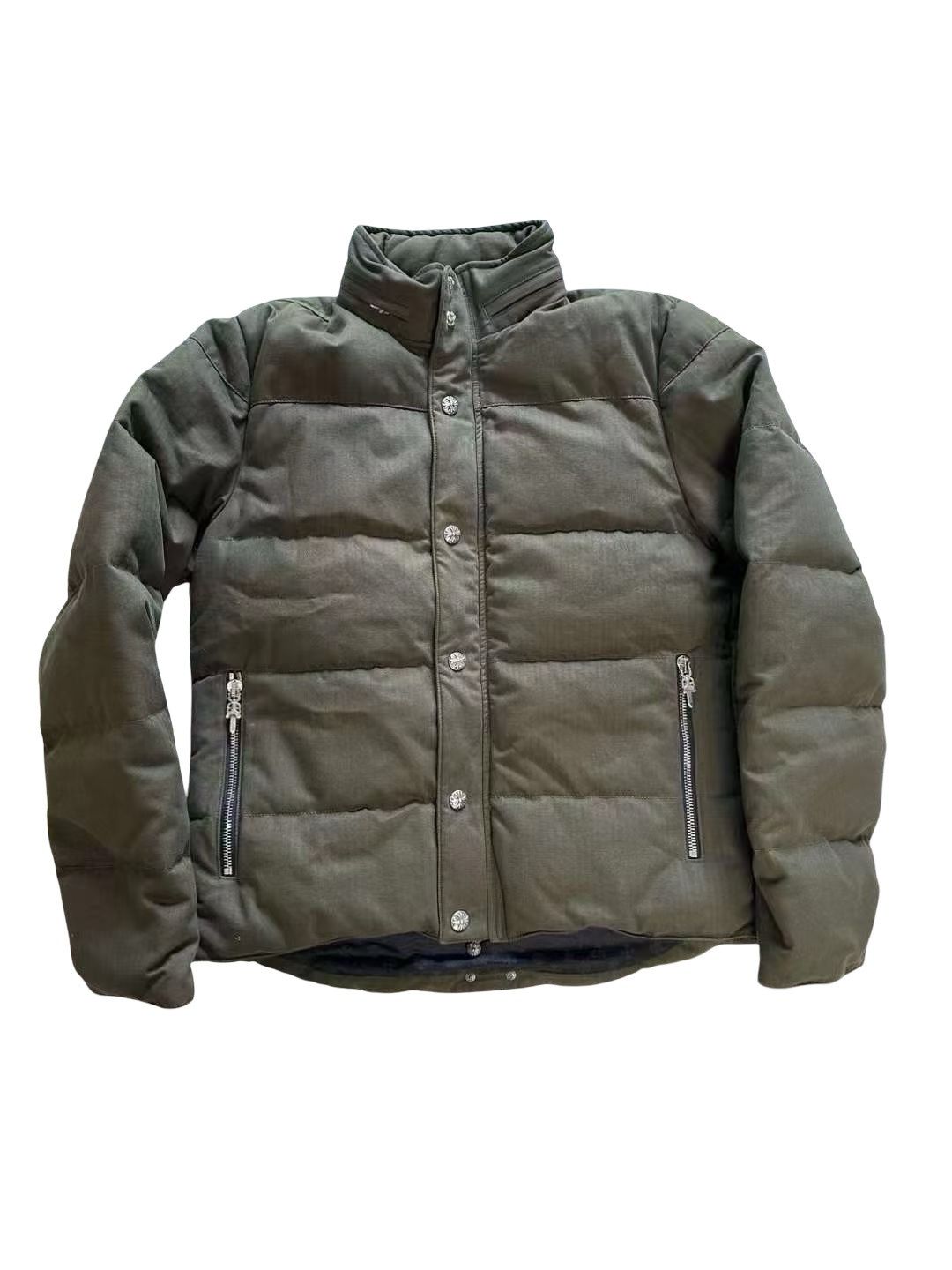 Chrome Hearts Military green down puffer jacket Size US M / EU 48-50 / 2 - 1 Thumbnail