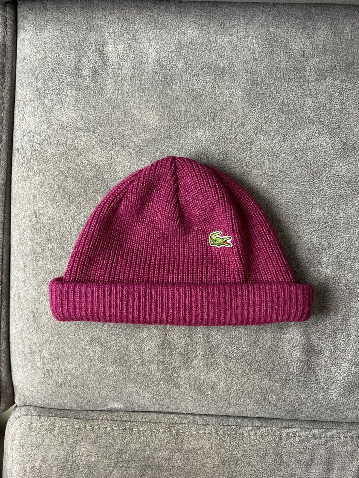 Lacoste Vintage 90s Lacoste Beanie Chemise Archive Rare Wool France Size ONE SIZE - 1 Thumbnail