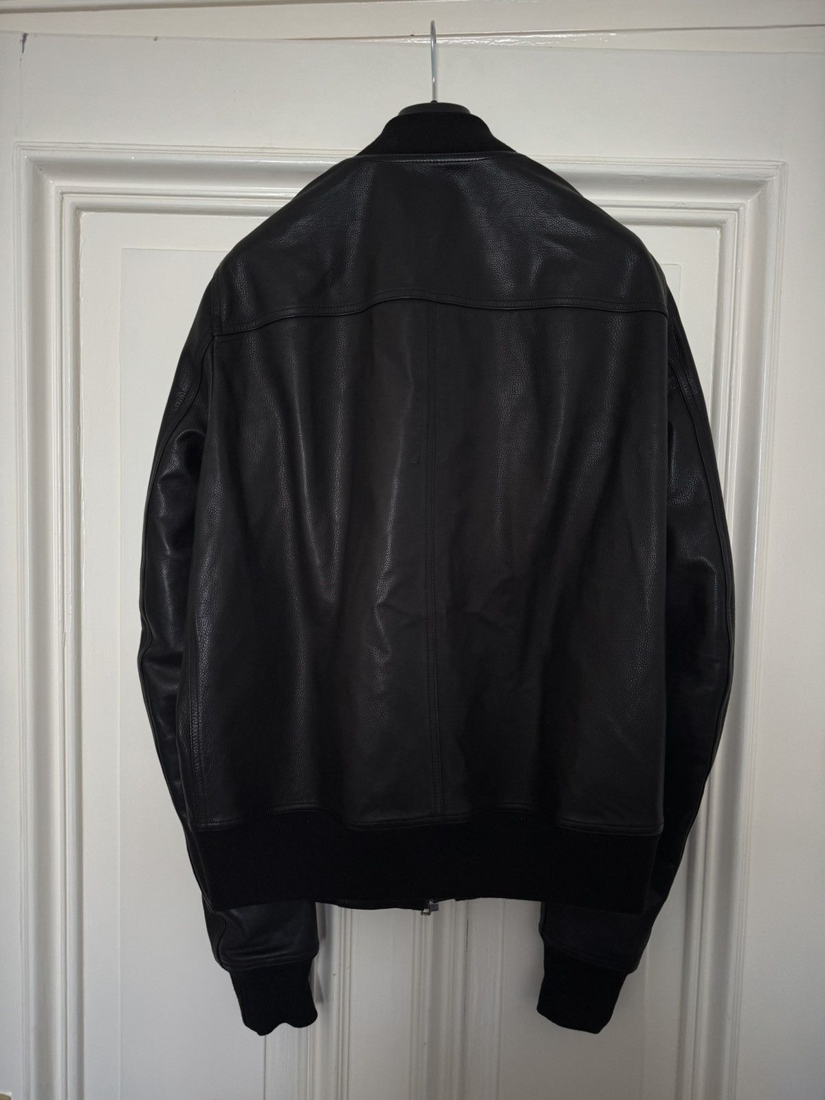 Rick Owens Rick Owens Leather Bomber Jacket Black Calf Size 50 IT/M-L Size US M / EU 48-50 / 2 - 9 Thumbnail