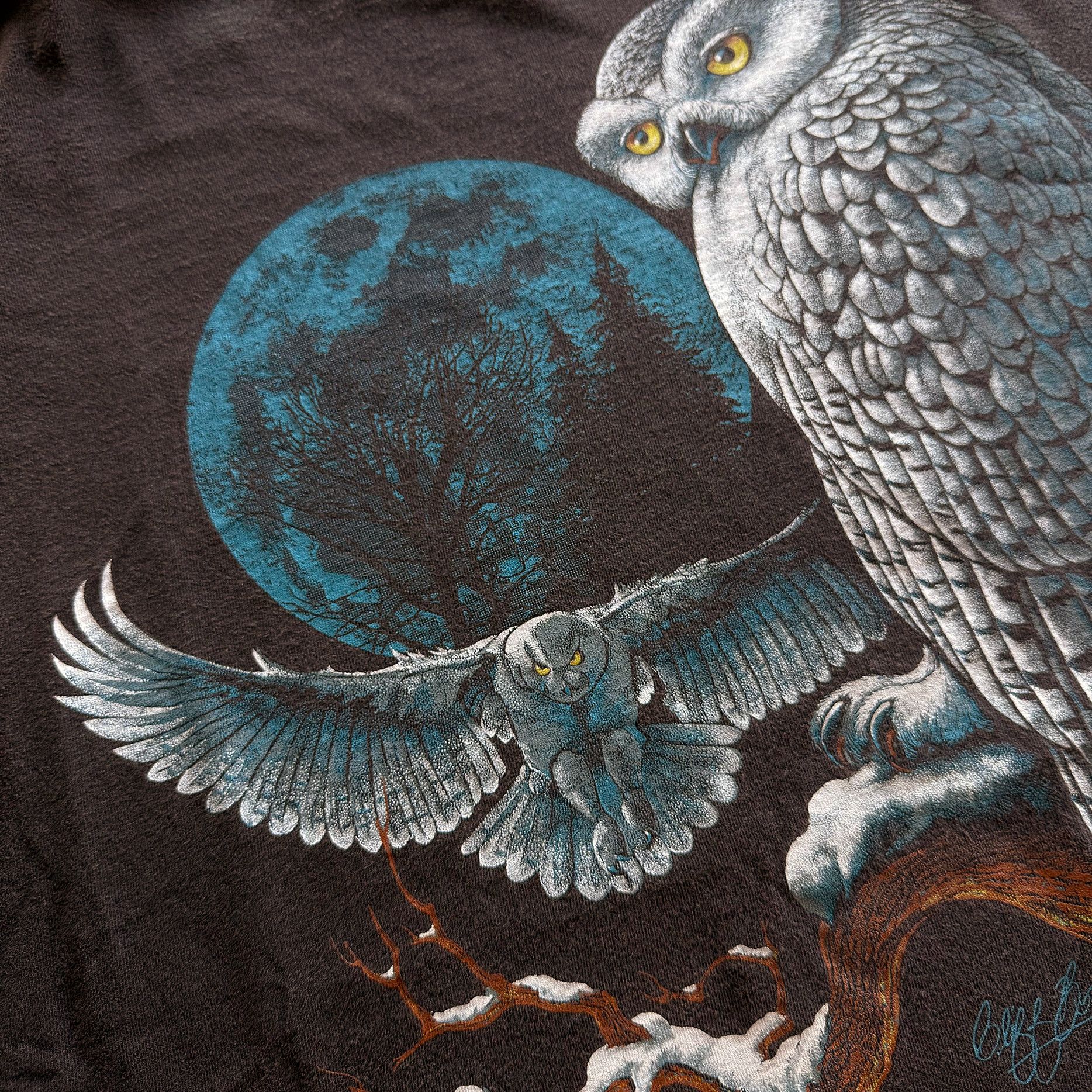 Vintage 1996 Vintage Snowy Owl Tee Size US XL / EU 56 / 4 - 3 Thumbnail