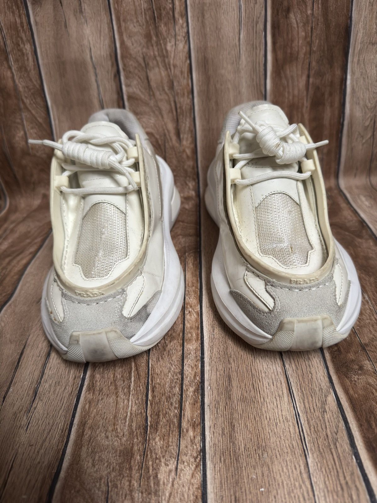 Prada panelled chunky suede sneaker Size US 7.5 / EU 40-41 - 4 Thumbnail