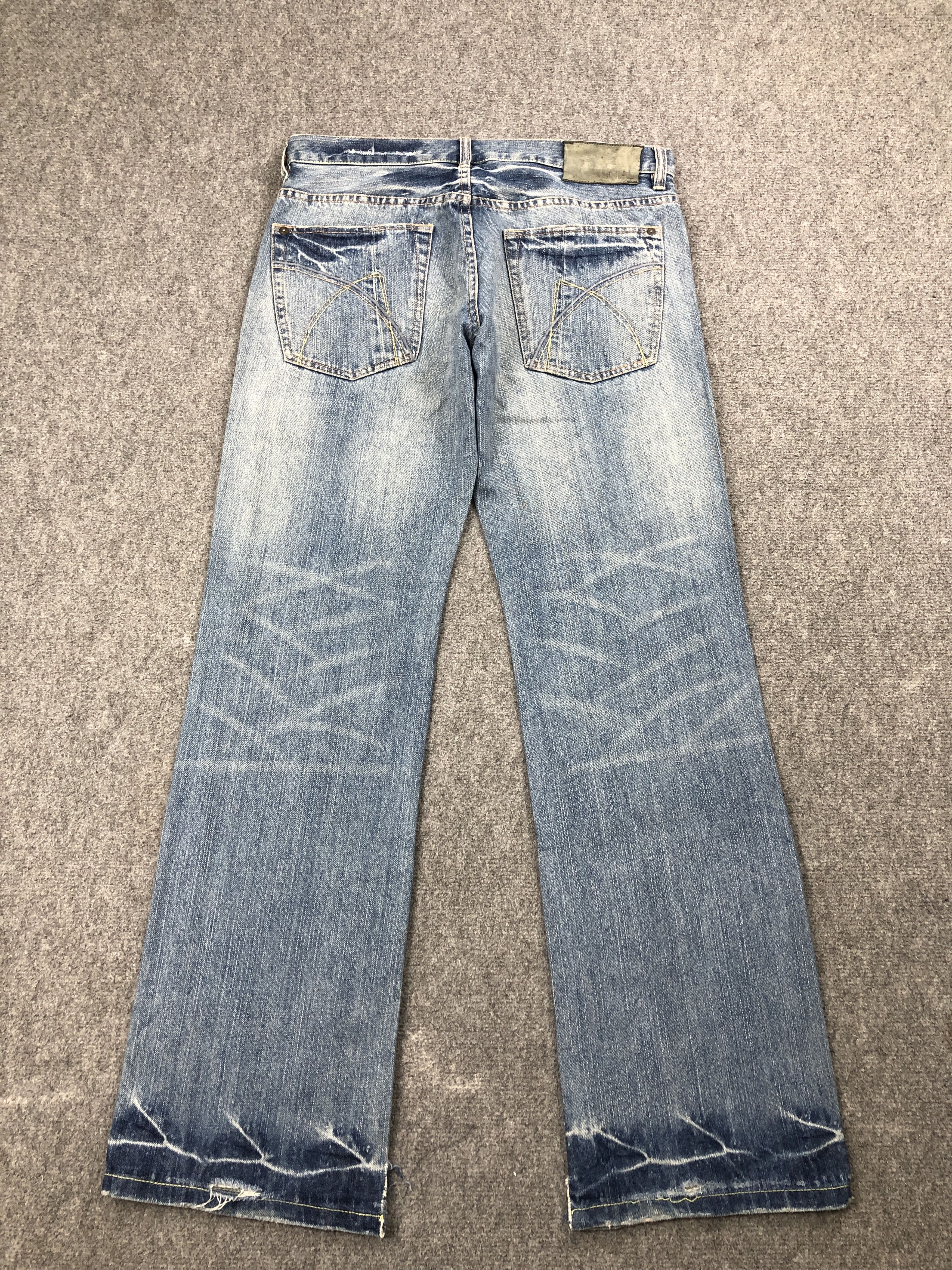 If Six Was Nine Vintage Japanese Brand Distressed Bootcut Jeans DP2482 Size US 33 - 3 Thumbnail