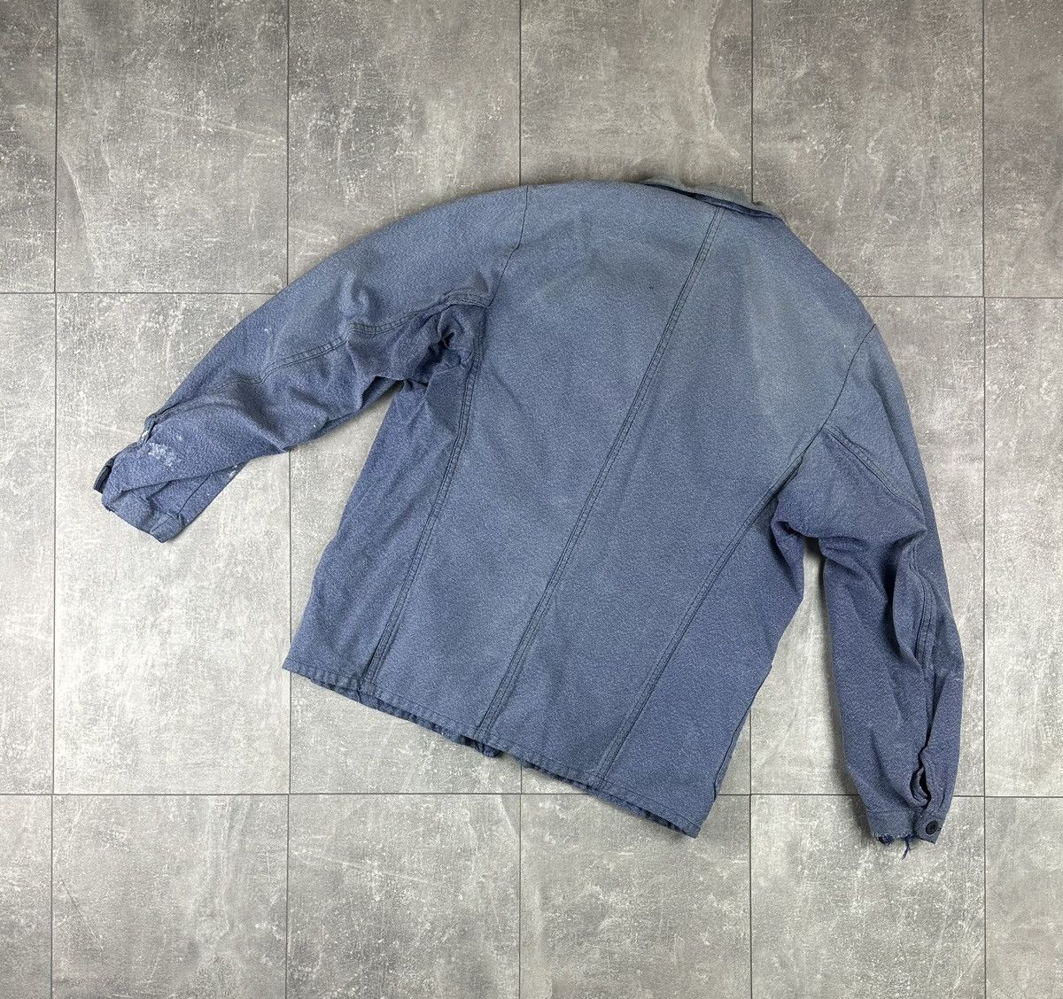Le Laboureur Vintage Retro 70S Fischer Pecheur WorkWear Chore Jacket Size US L / EU 52-54 / 3 - 15 Thumbnail