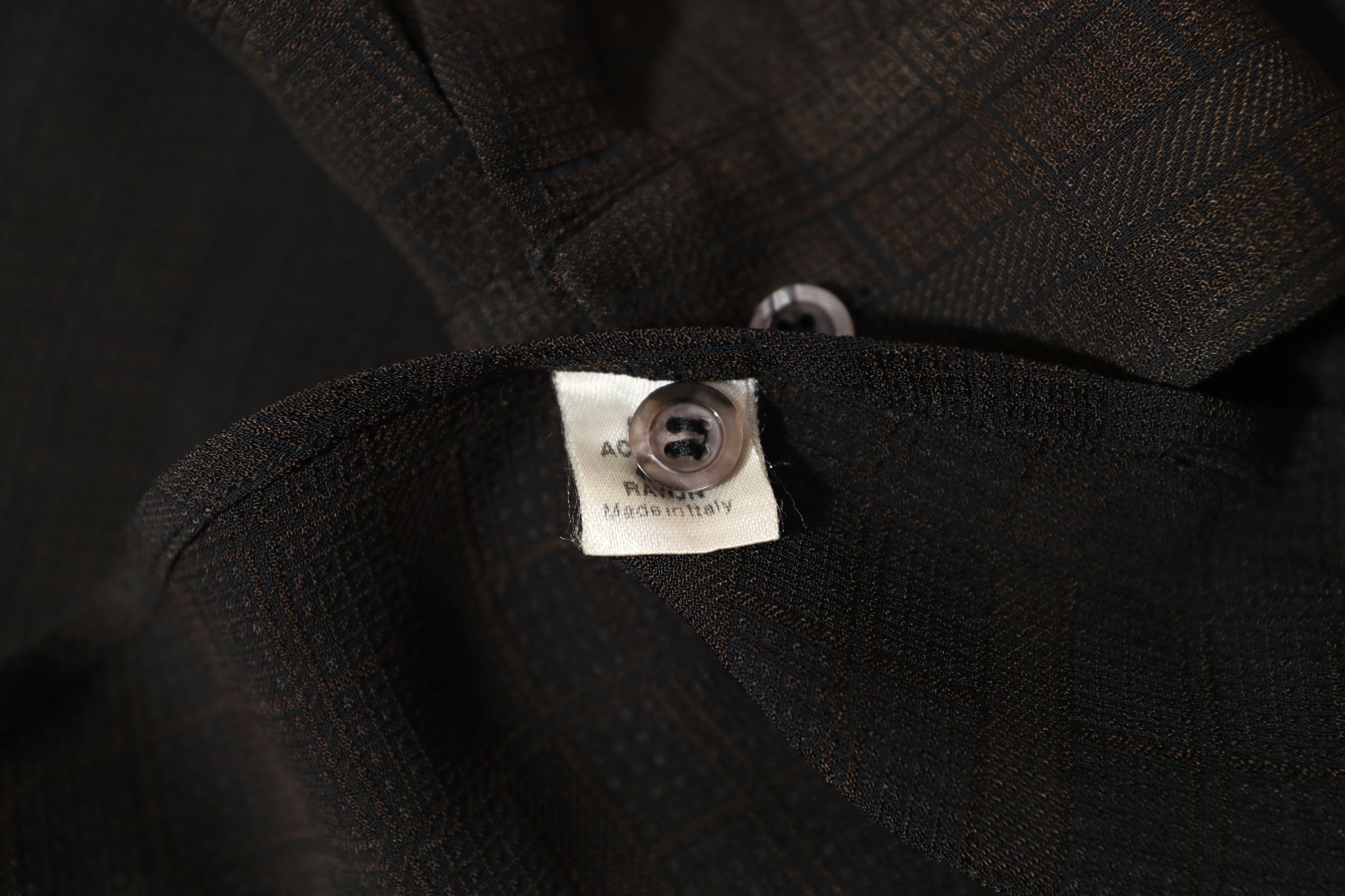 Zanella Zanella Vintage Long Sleeve Black Button Up (M) Size US M / EU 48-50 / 2 - 8 Thumbnail