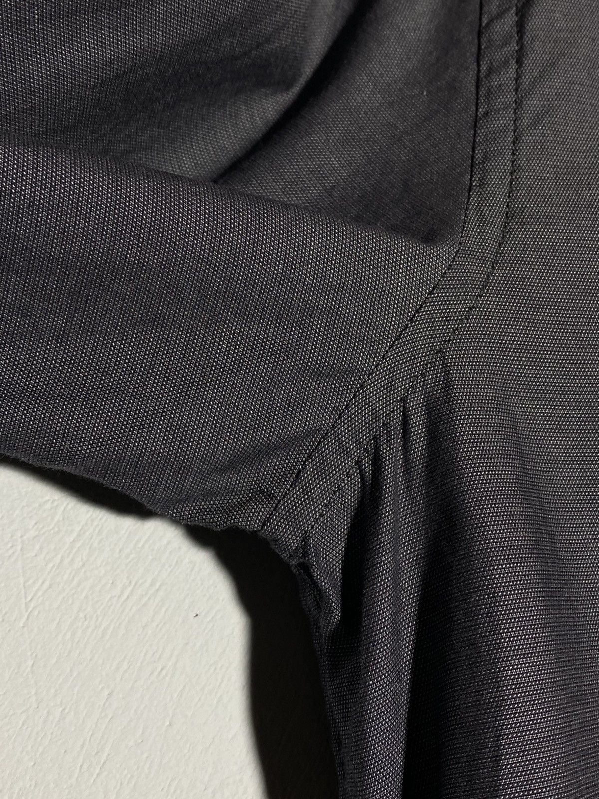 Prada Prada Dark Grey Black Tab Long Sleeve Button Up Shirt Size US M / EU 48-50 / 2 - 7 Thumbnail
