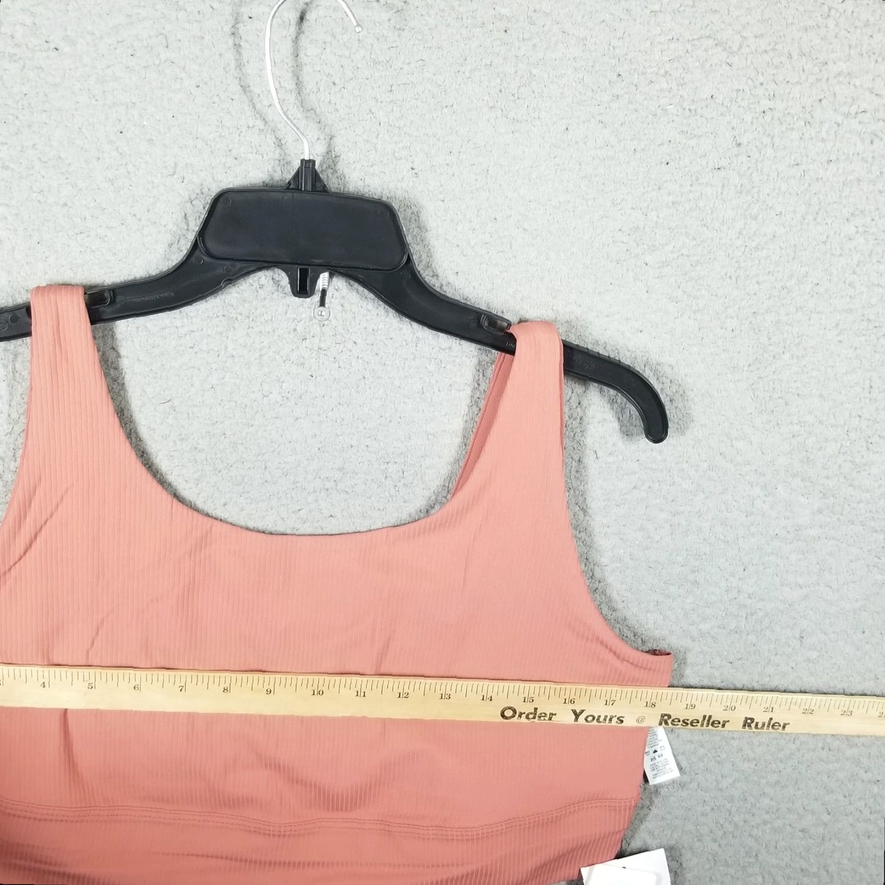 Nike VINTAGE Nike Zenvy Rib Sports Bra Womens 2X Pink High Support Plus Size Bra Size ONE SIZE - 7 Thumbnail