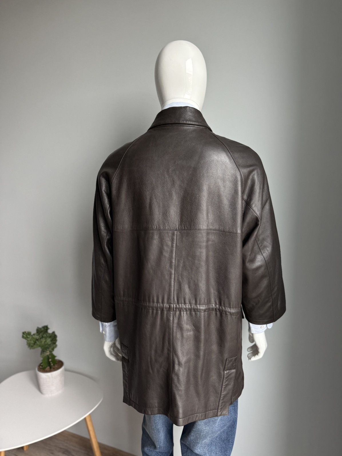 Loro Piana Loro Piana Brown Deer Leather Cashmere Lined Coat 3/4 sleeve Size US L / EU 52-54 / 3 - 5 Thumbnail