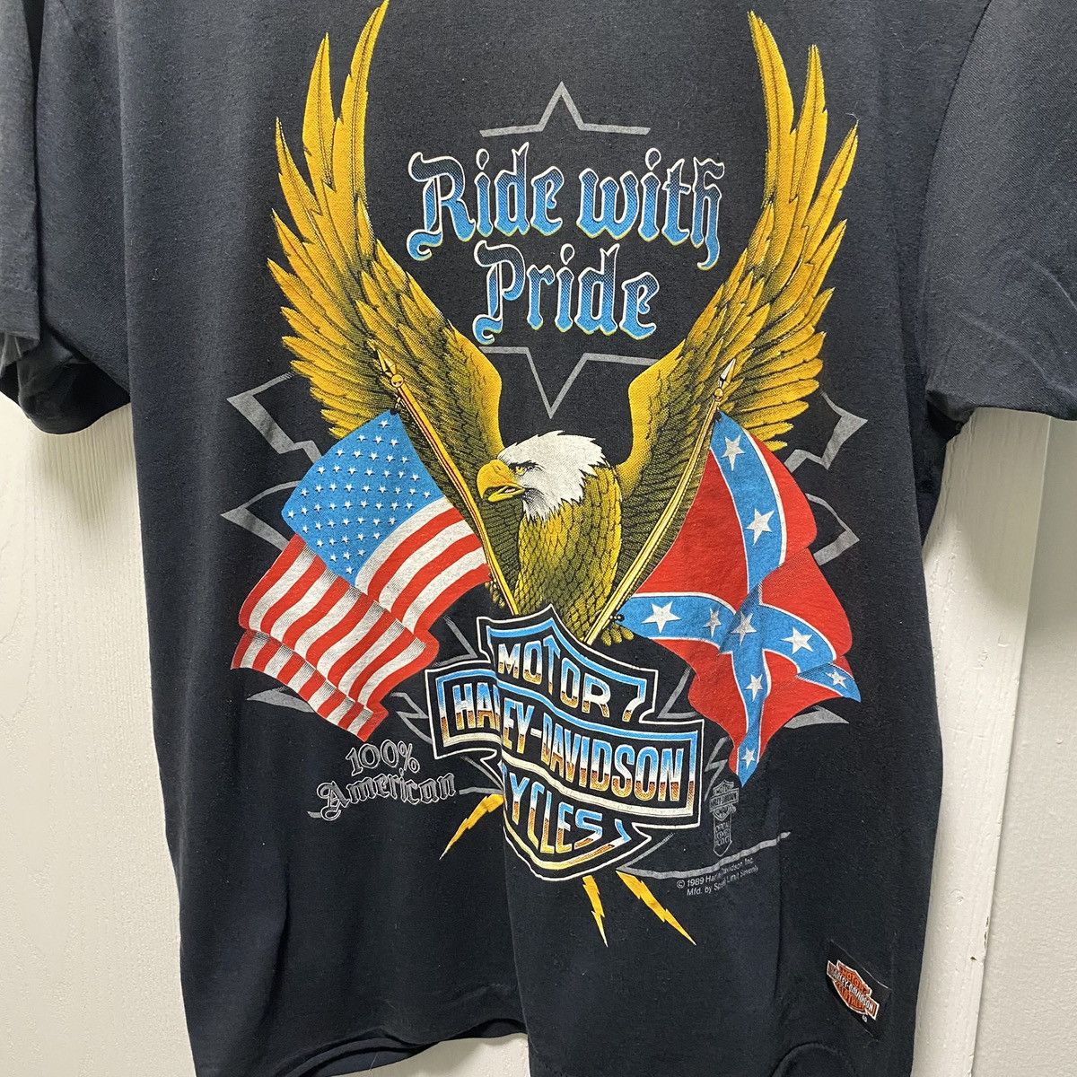 Harley Davidson Vintage Harley-Davidson Tee Biker Single Stitch Sturgis 91 Size US L / EU 52-54 / 3 - 2 Thumbnail