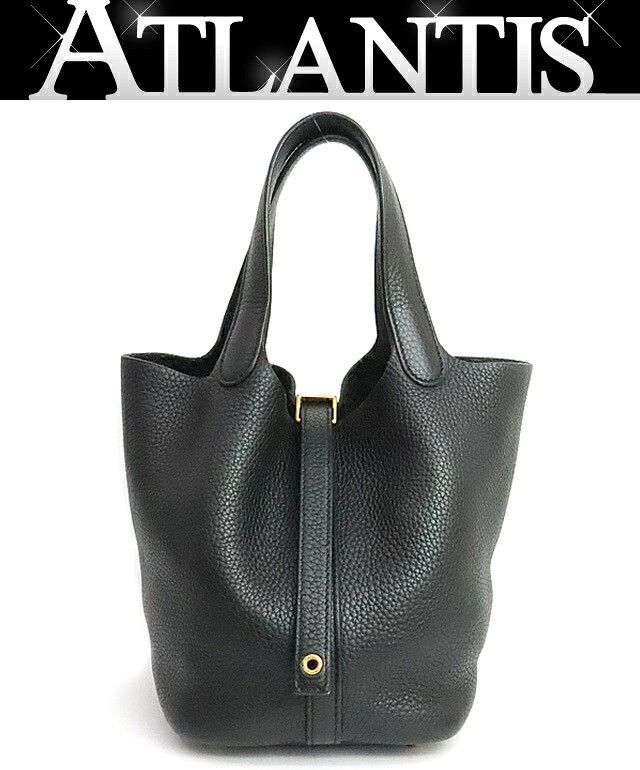 Hermes HERMES Picotin Lock PM Taurillon Clemence 2020 Black Size ONE SIZE - 1 Thumbnail
