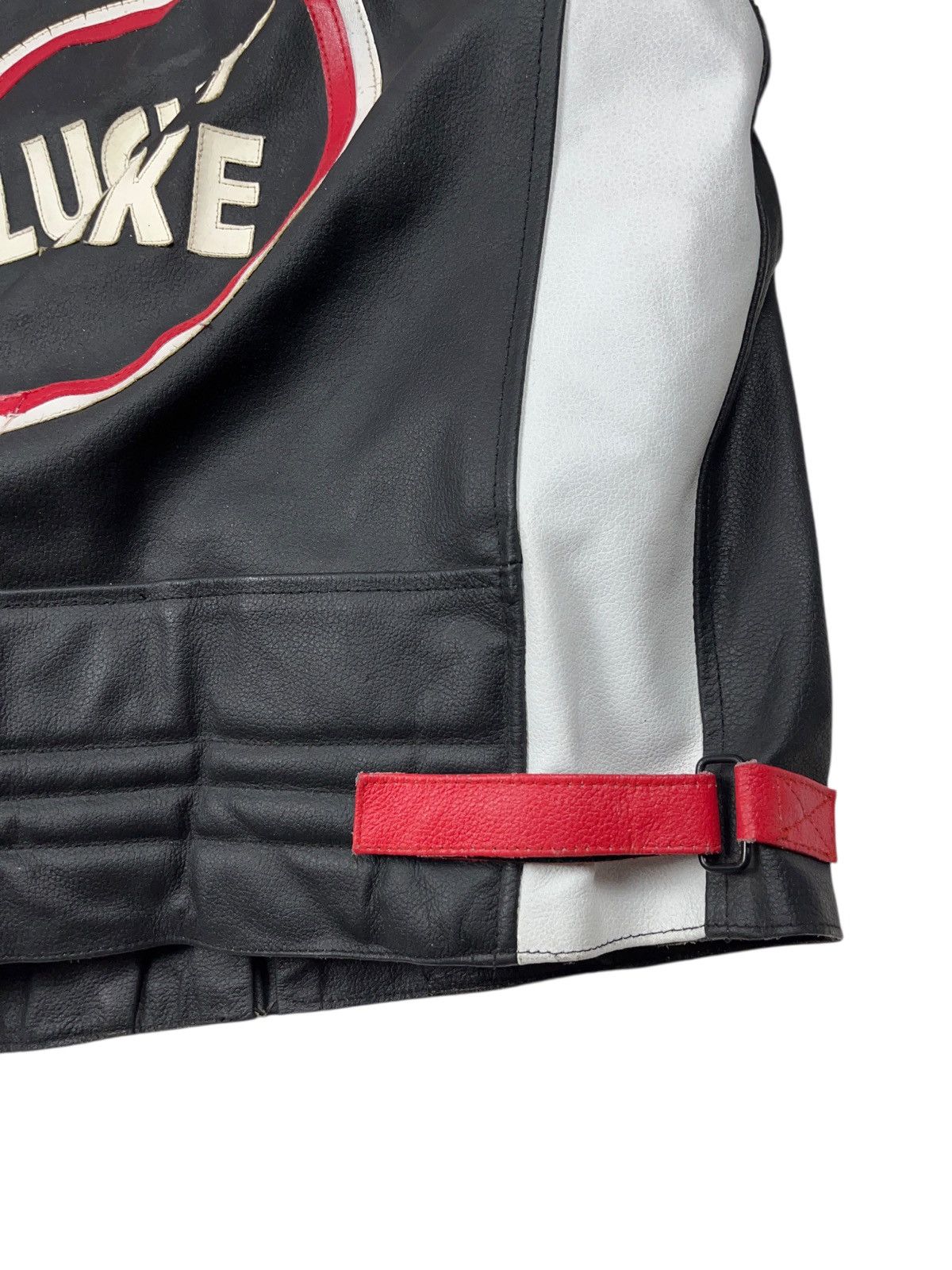Genuine Leather Vintage Lucky Strike Leather Racing Jacket with Protection Size US XL / EU 56 / 4 - 9 Thumbnail