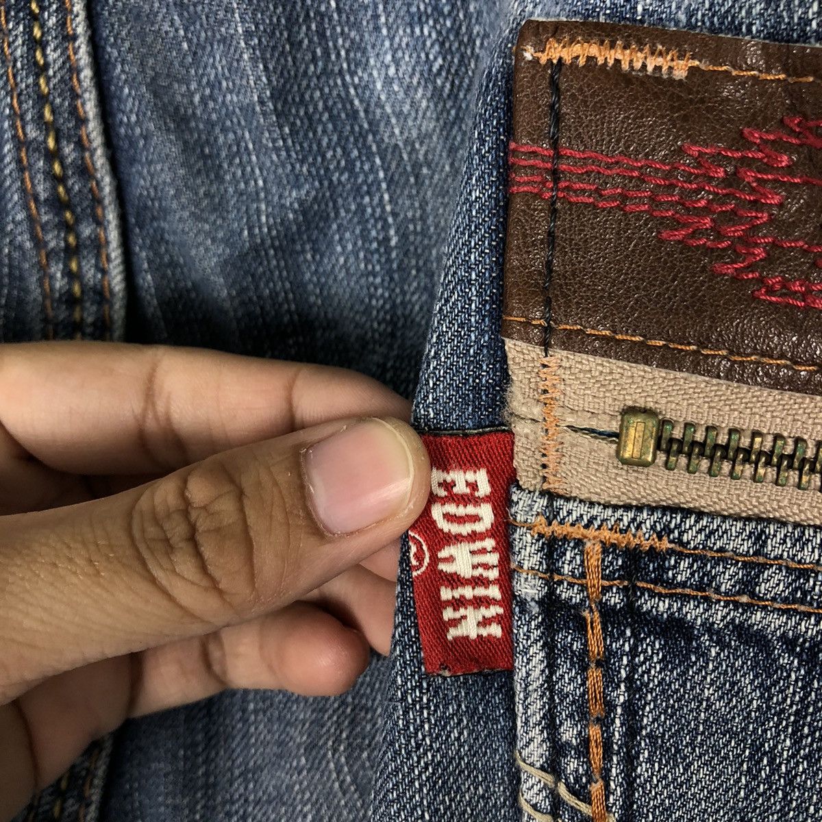Edwin 🔥PUNK DESIGN DISTRESSED DENIM EDWIN KAPITAL DESIGN Size US 44 / EU 60 - 15 Thumbnail