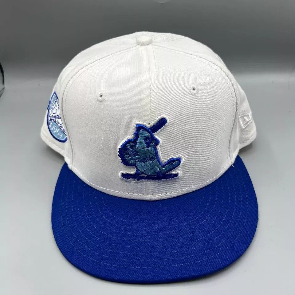 New Era St. Louis Cardinals Hat Men 7 5/8 White Blue MLB Fitted Cap Size ONE SIZE - 2 Thumbnail