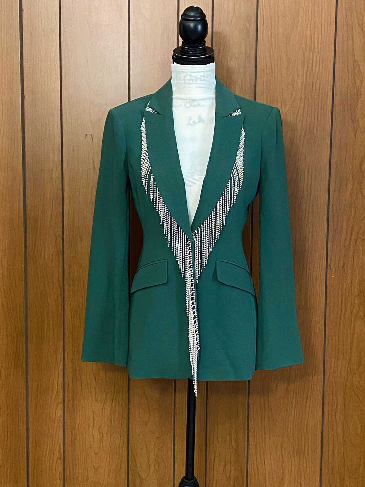 Cinq a Sept CINQ À SEPT Cheyenne Fringe Embellished Blazer size 2 Size XS / US 0-2 / IT 36-38 - 1 Thumbnail