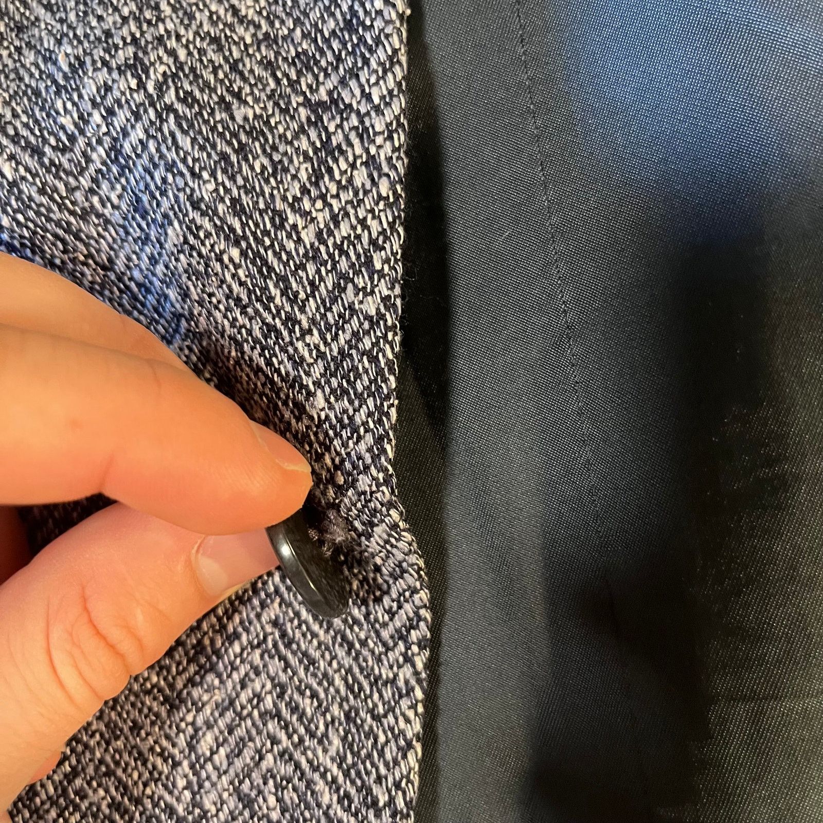 Yves Saint Laurent Vintage Yves Saint Laurent Herringbone Blazer – Size 40R Size 40R - 9 Thumbnail