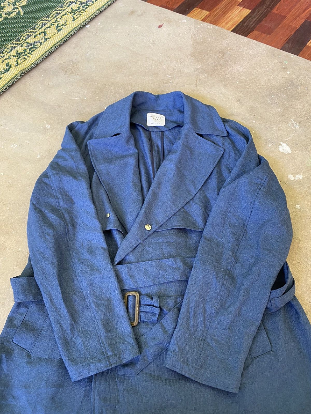 Japanese Brand United Tokyo Belted Long Trench Coat Japan Size US M / EU 48-50 / 2 - 5 Thumbnail