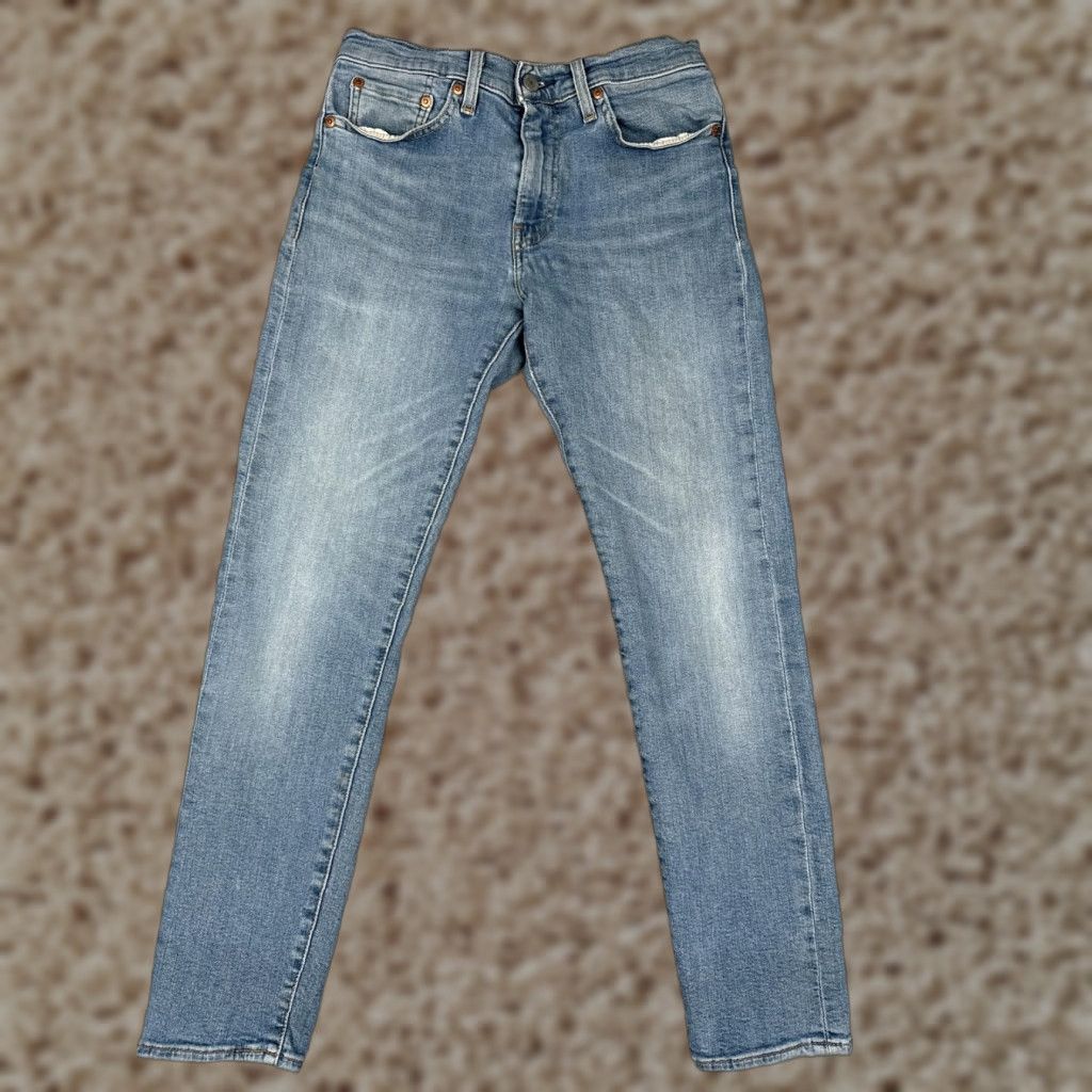 Levi's Levi's Jeans Mens Slim 29x30 Blue 512 Premium Light Wash Tapered Denim Stretch 5-Pocket Jeans Mens Size US 29 - 1 Thumbnail