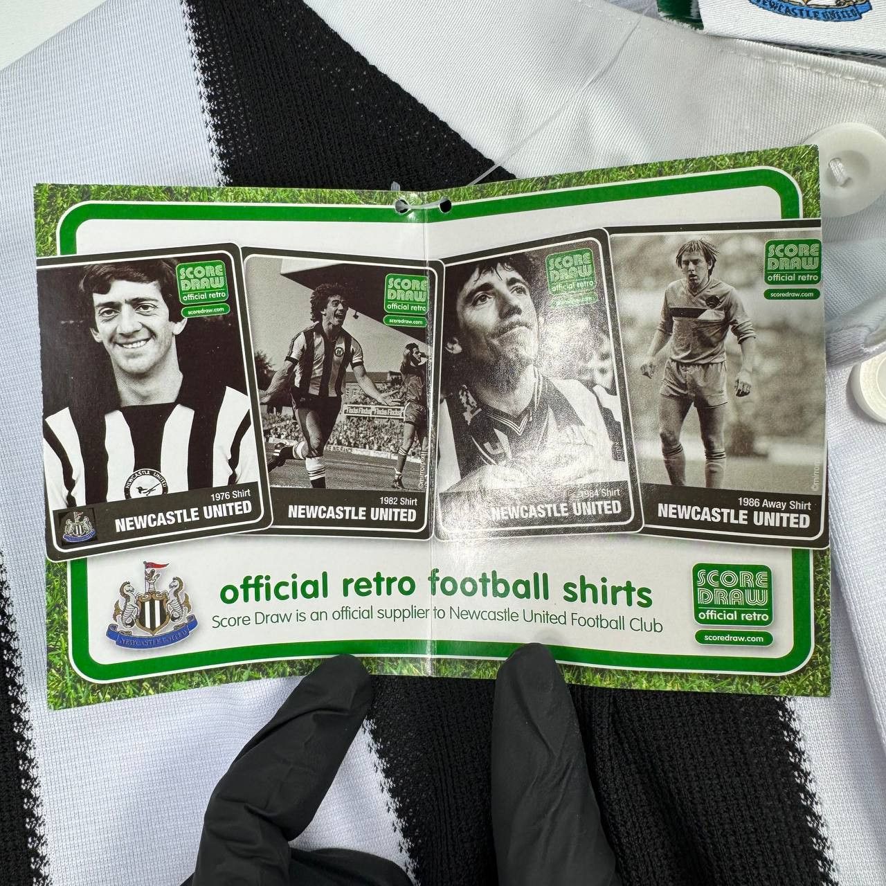Other New Newcastle United 1995-97 Score Draw Jersey Mens Size XXL Size US XXL / EU 58 / 5 - 9 Thumbnail