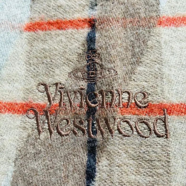 Vivienne Westwood Vivienne Westwood size 170*30 cm Khaki Checkered Star Print Size ONE SIZE - 6 Thumbnail
