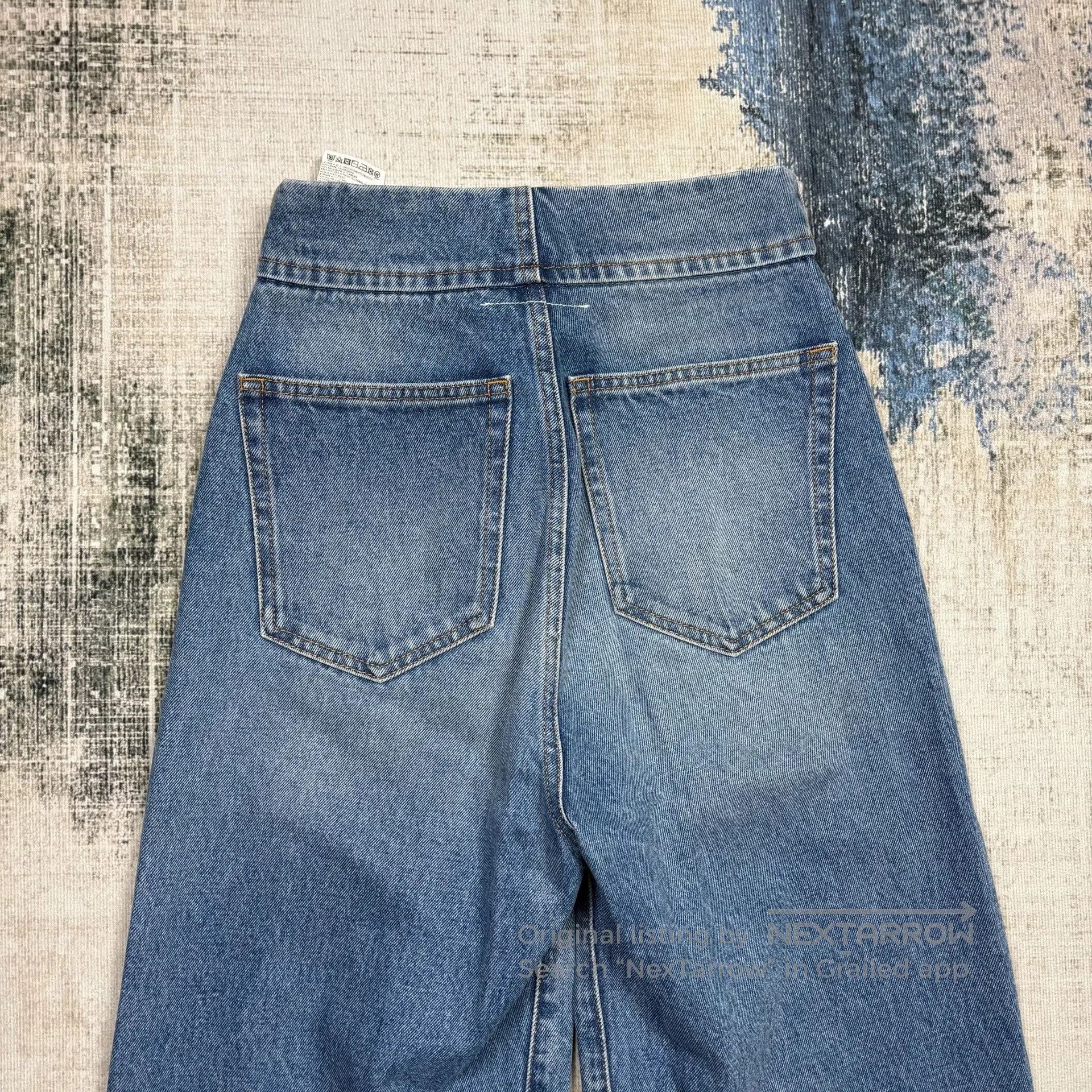 MM6 MM6 Maison Margiela FW21 Distressed Denim Jeans. Size 37" - 8 Thumbnail