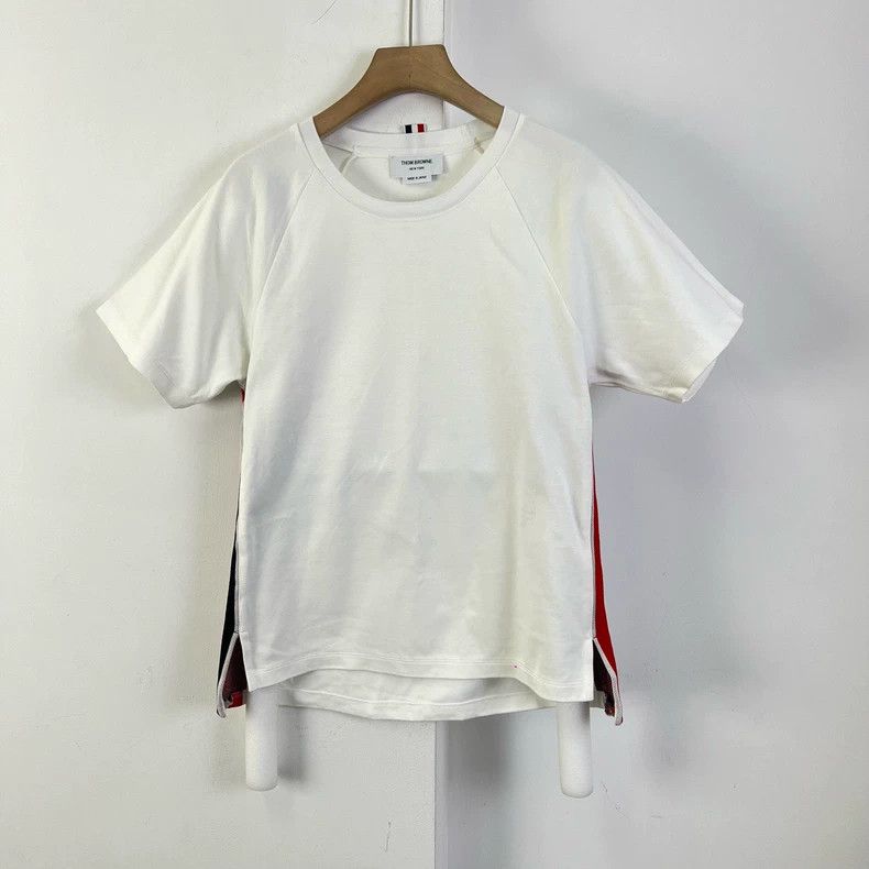 Thom Browne Short Sleeve Color Block Shirt-dmc