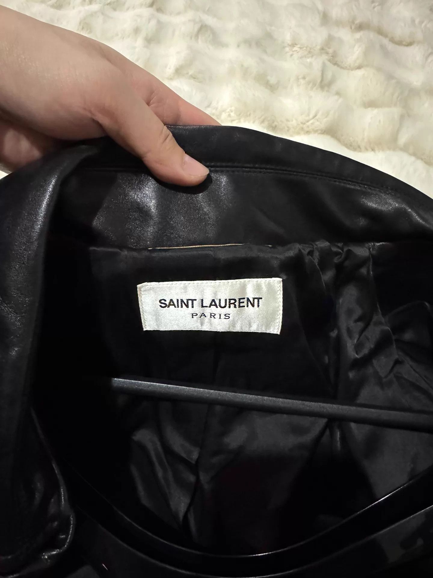Saint Laurent Paris SAINT LAURENT 23 Runway short lamb jacket 36 black Size XS / US 0-2 / IT 36-38 - 6 Thumbnail